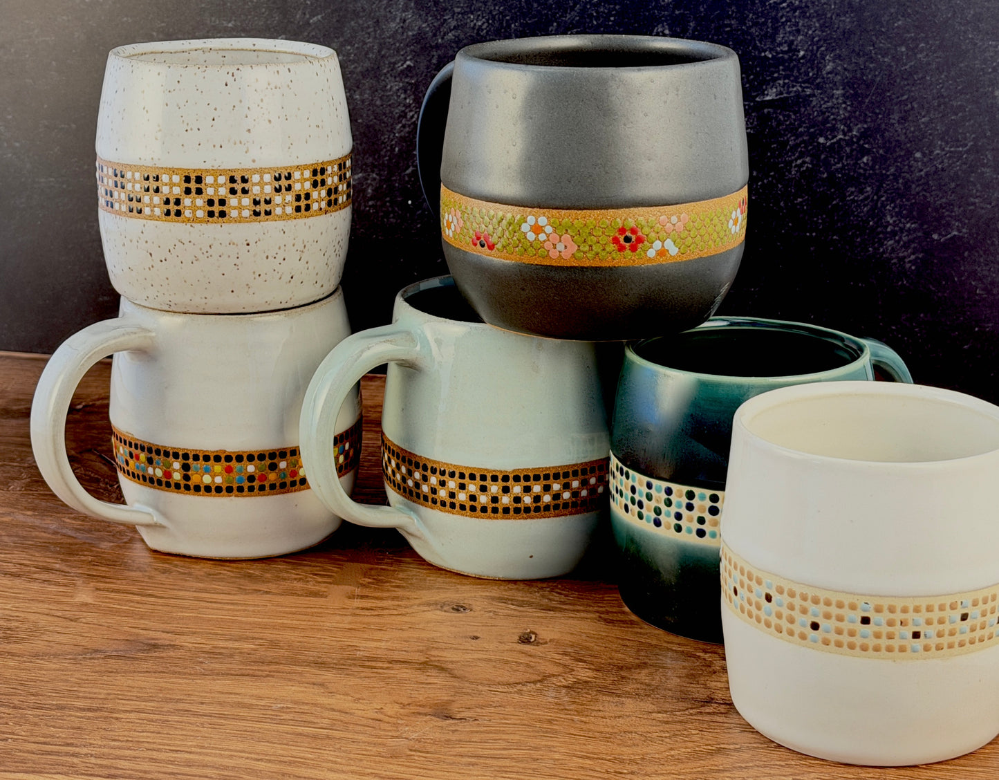 Tessera Collection Mug | One of a Kind Geometric Pottery