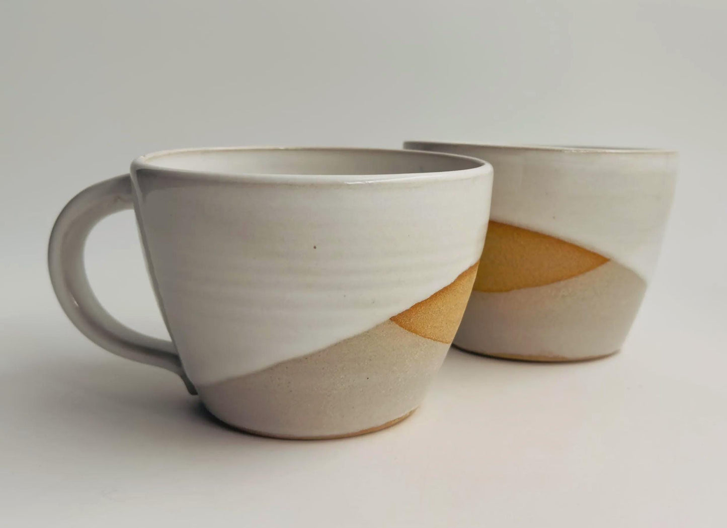 Handmade Ceramic Latte Mug | Large 16–18 oz | Homespun Collection
