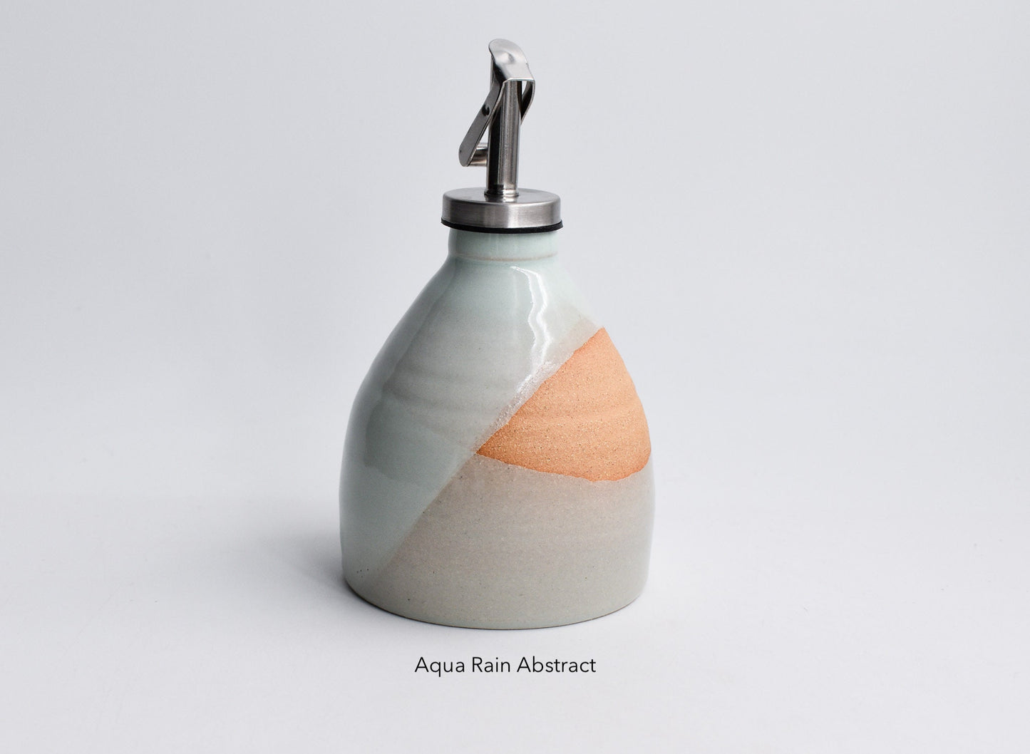 Mini Handmade Ceramic Olive Oil Cruet | Drip-Free Pourer | Homespun Collection