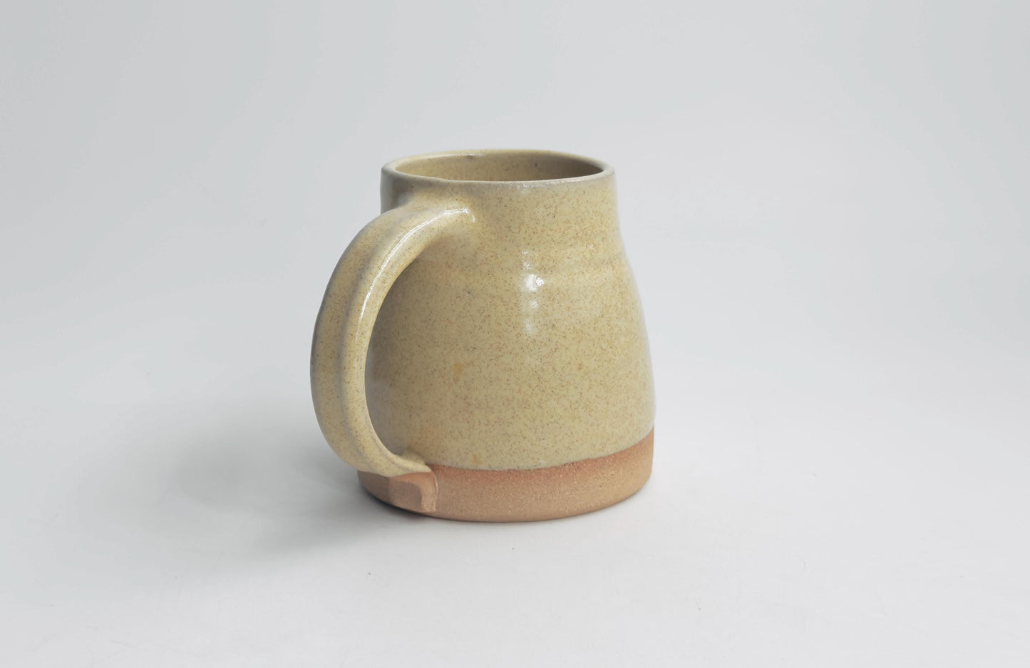 Handmade Pottery Mug Buttery Yellow Tea Cup, Homespun Collection