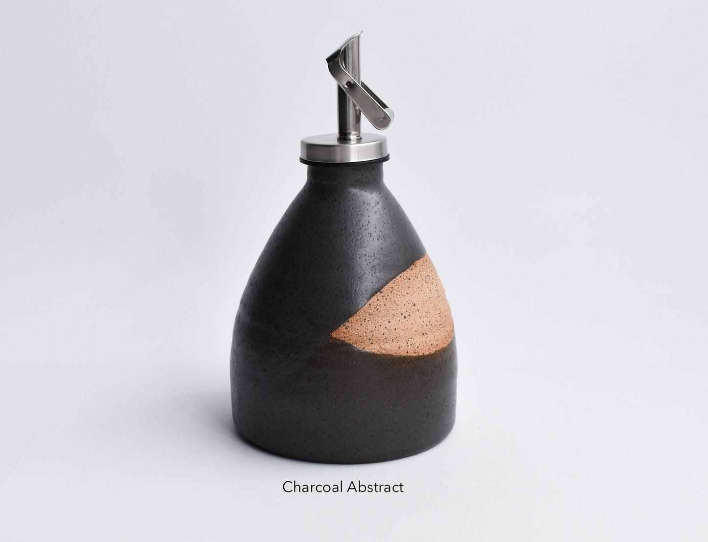 Mini Handmade Ceramic Olive Oil Cruet | Drip-Free Pourer | Homespun Collection