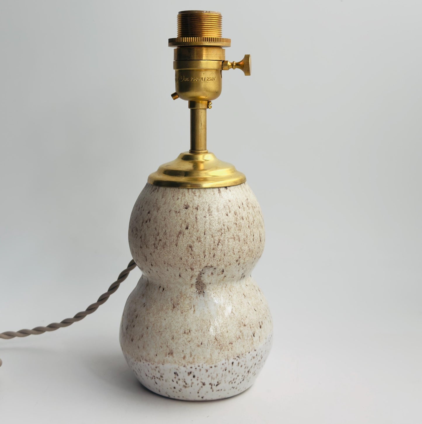 Handcrafted Ceramic Table Lamp with Brass Hardware | Timeless Modern Farmhouse Style