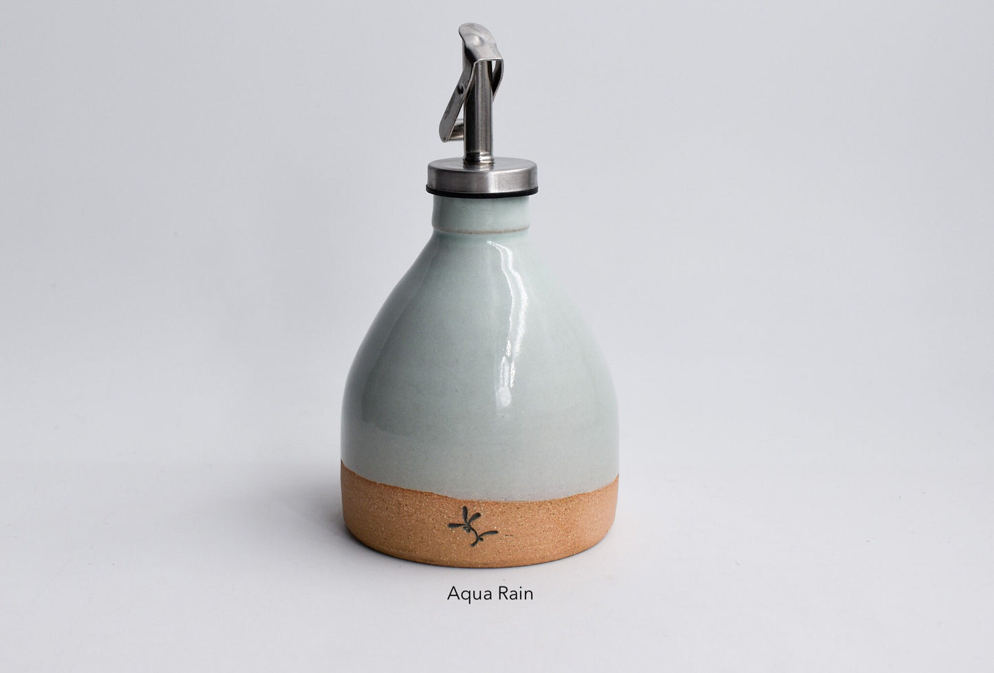 Mini Handmade Ceramic Olive Oil Cruet | Drip-Free Pourer | Homespun Collection