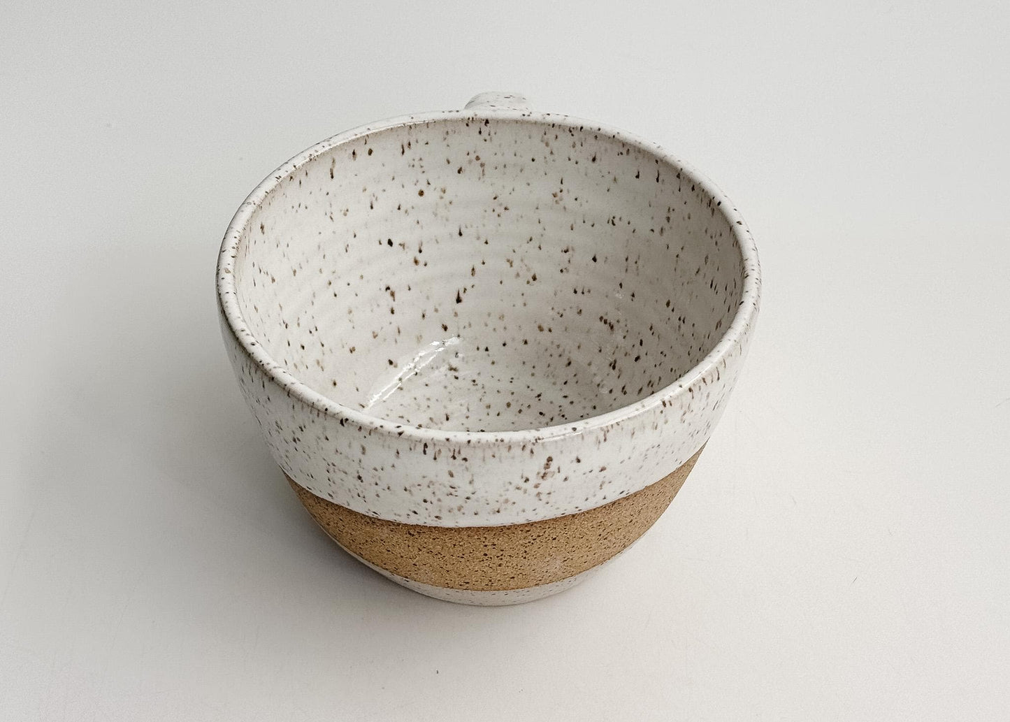 Handmade Ceramic Latte Mug | Large 16–18 oz | Homespun Collection