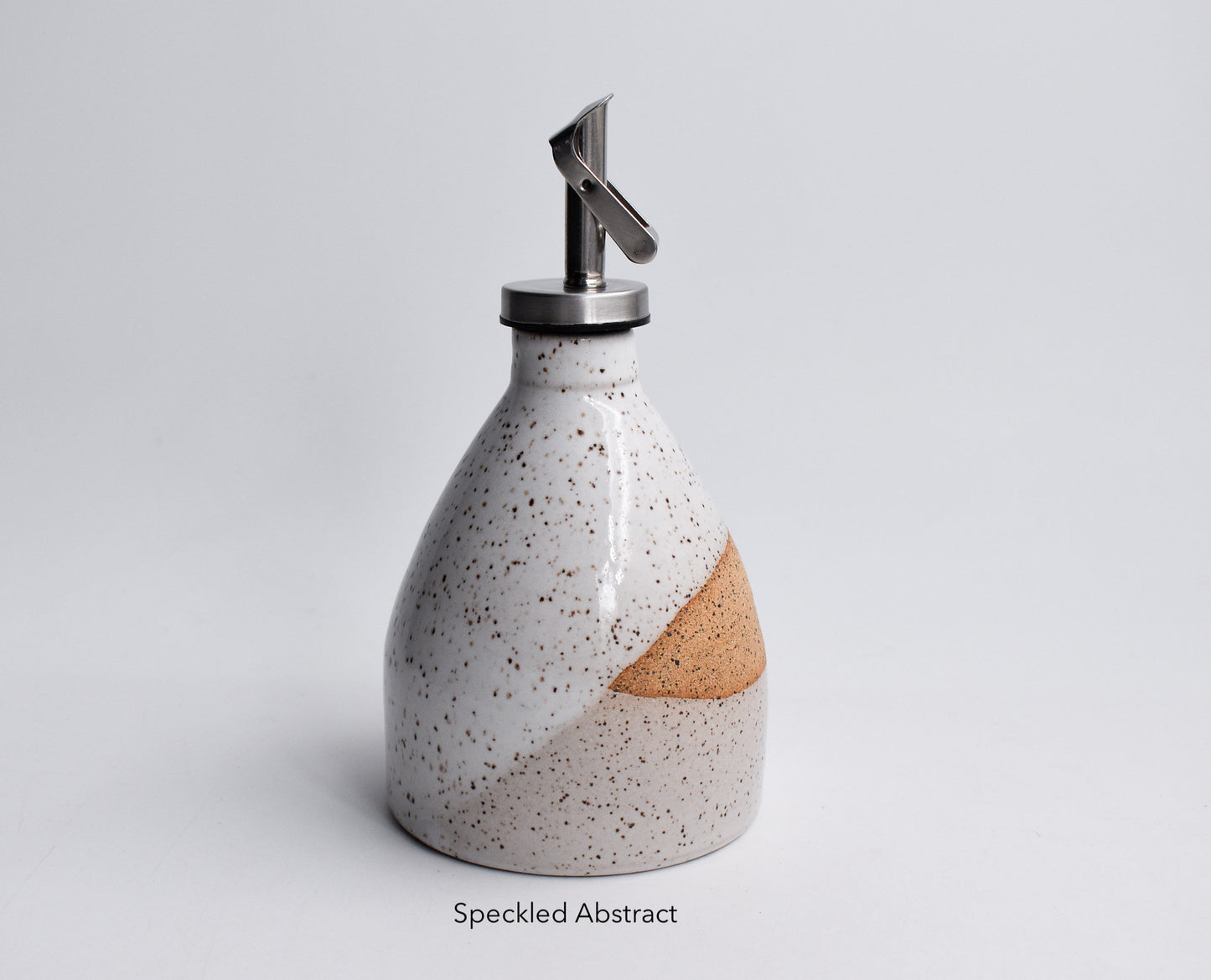 Mini Handmade Ceramic Olive Oil Cruet | Drip-Free Pourer | Homespun Collection