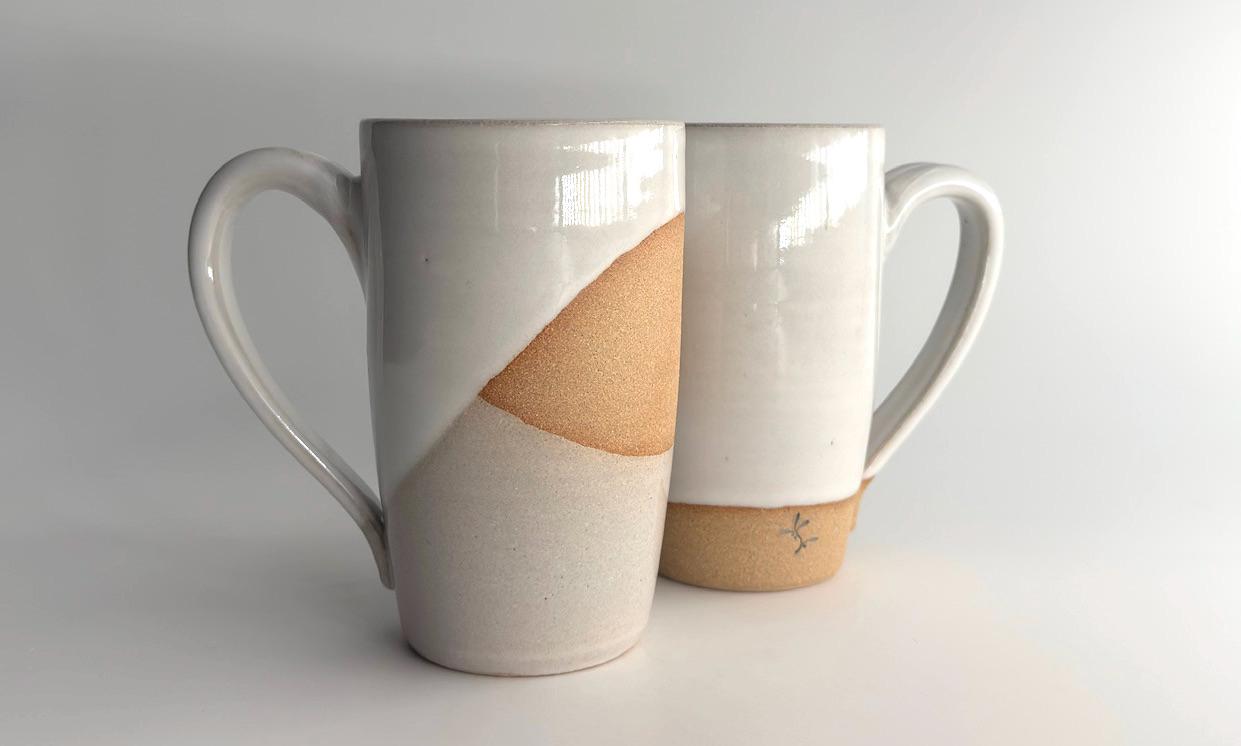 Handcrafted Ceramic Mug | 16 oz Farmhouse Minimalist Pottery