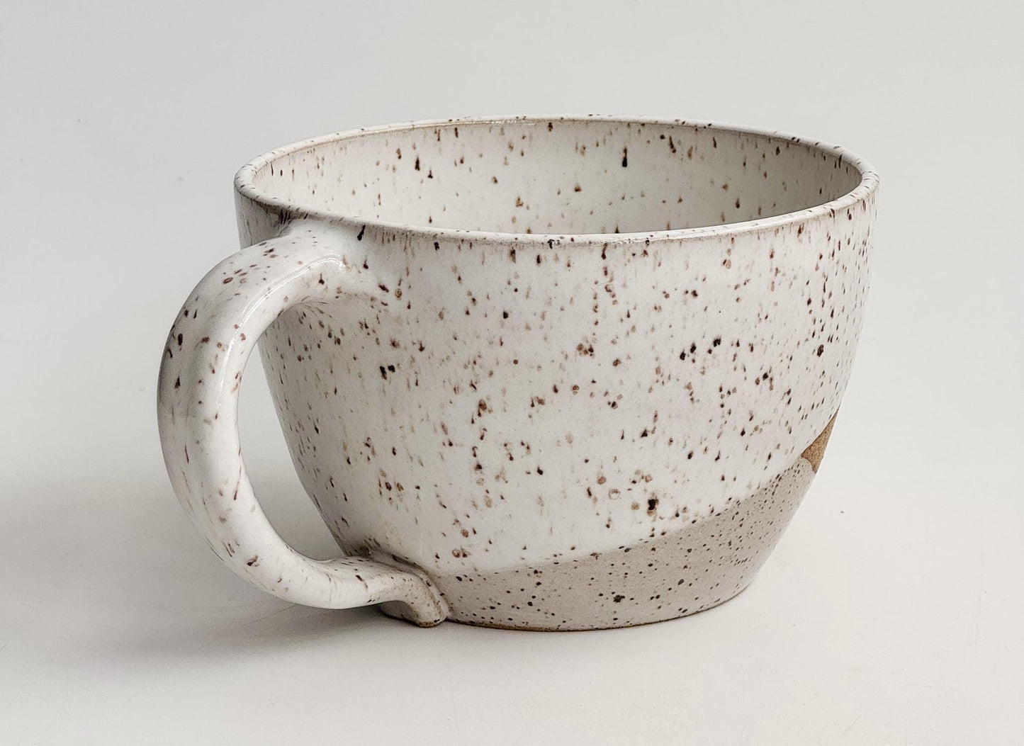 Handmade Ceramic Latte Mug | Large 16–18 oz | Homespun Collection