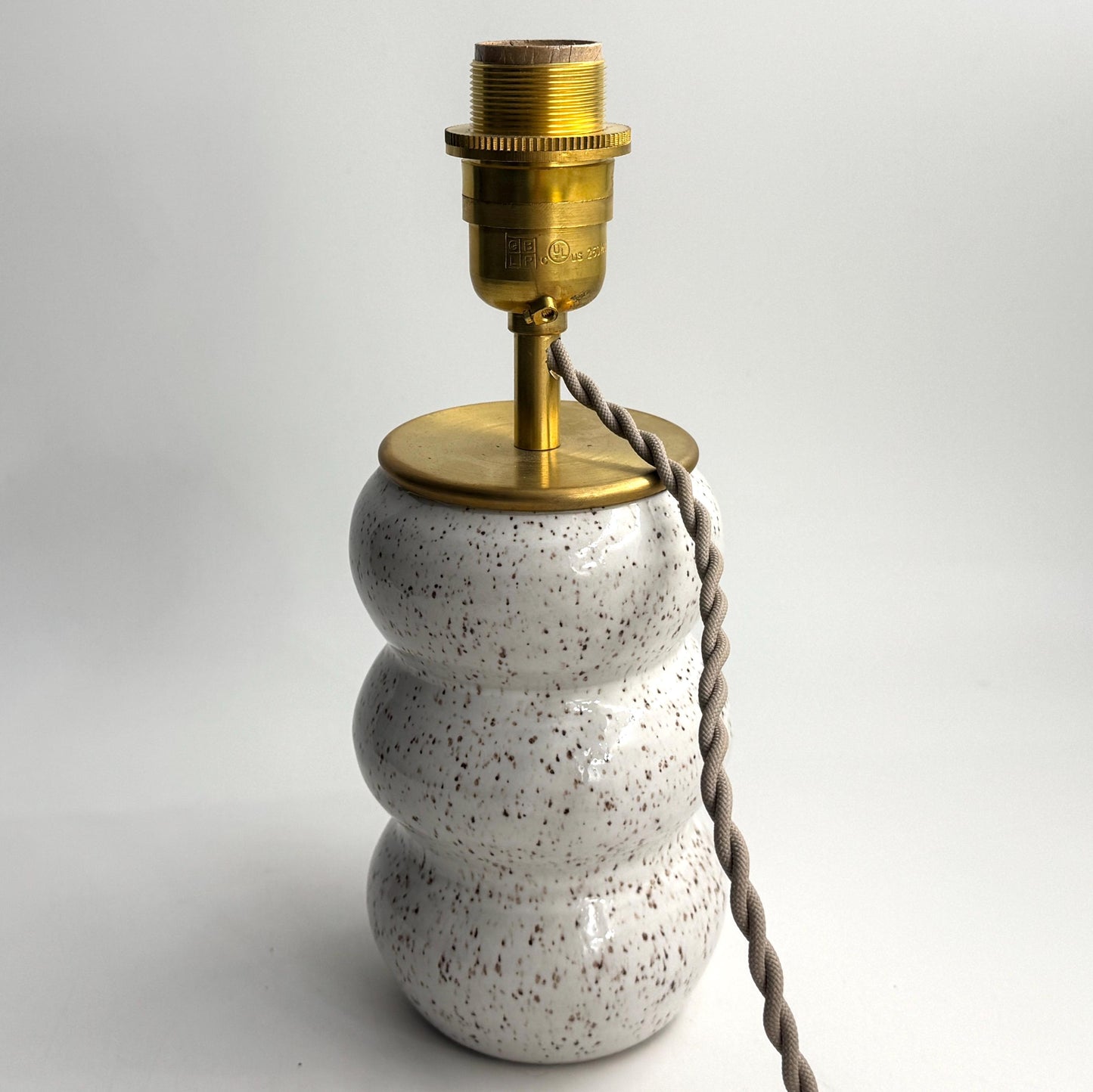 Handcrafted Ceramic Table Lamp with Brass Hardware | Timeless Modern Farmhouse Style