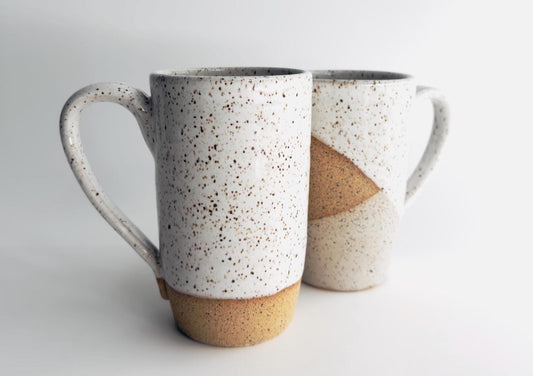 Handcrafted ceramic mug, wheel thrown stoneware, handmade pottery coffee mug for everyday use