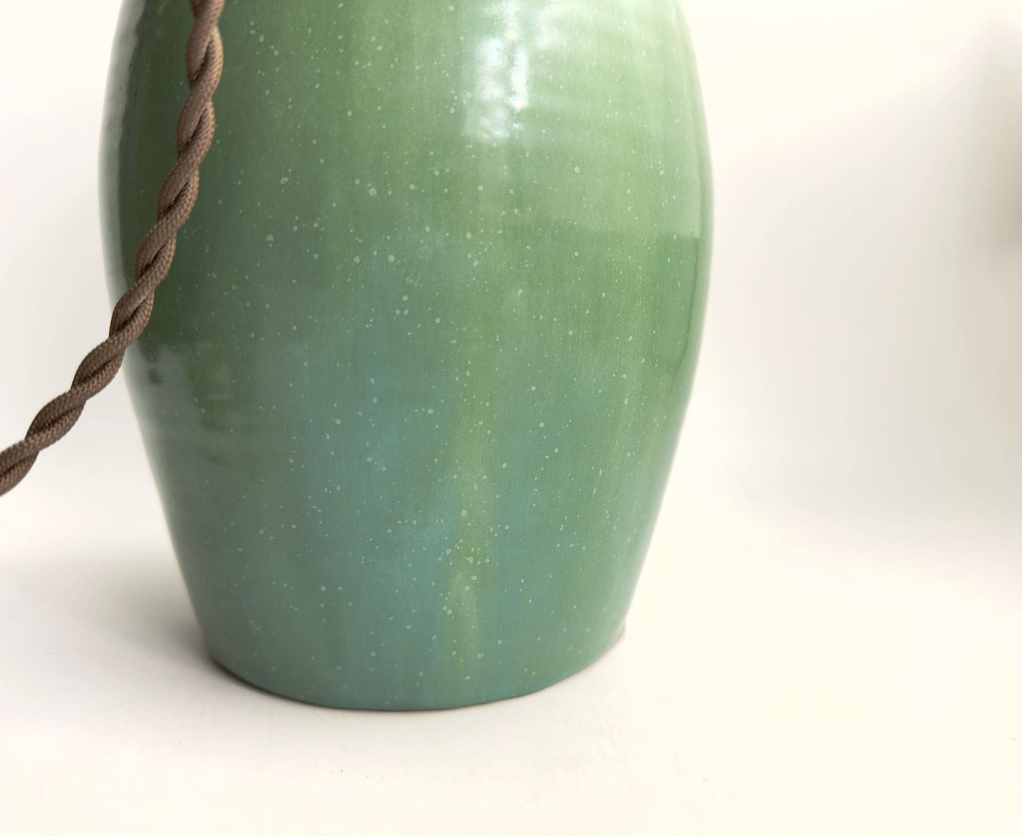 Handcrafted Ceramic Table Lamp with Brass Hardware | Timeless Modern Farmhouse Style