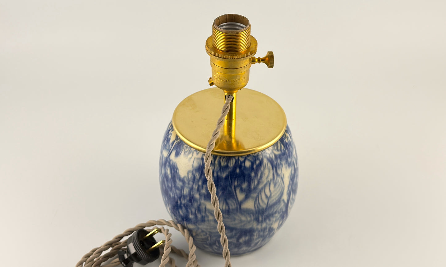 Handcrafted Ceramic Table Lamp | Warm Cottage Timeless Farmhouse & Statement Accent Lamp