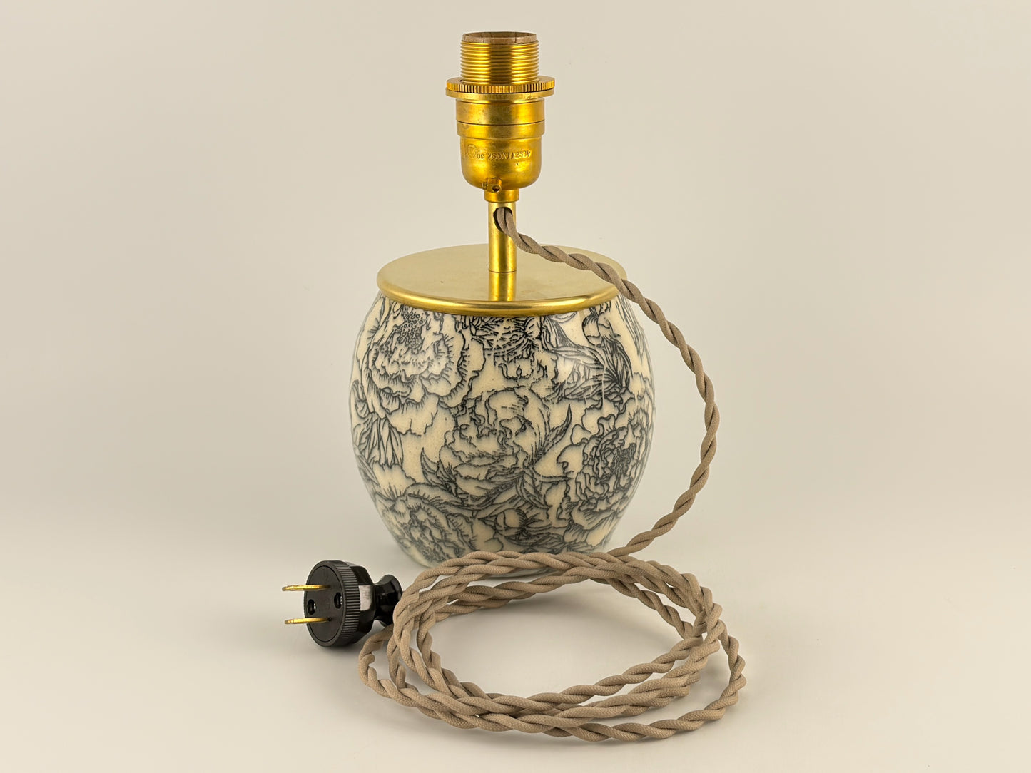 Handcrafted Ceramic Table Lamp | Warm Cottage Timeless Farmhouse & Statement Accent Lamp