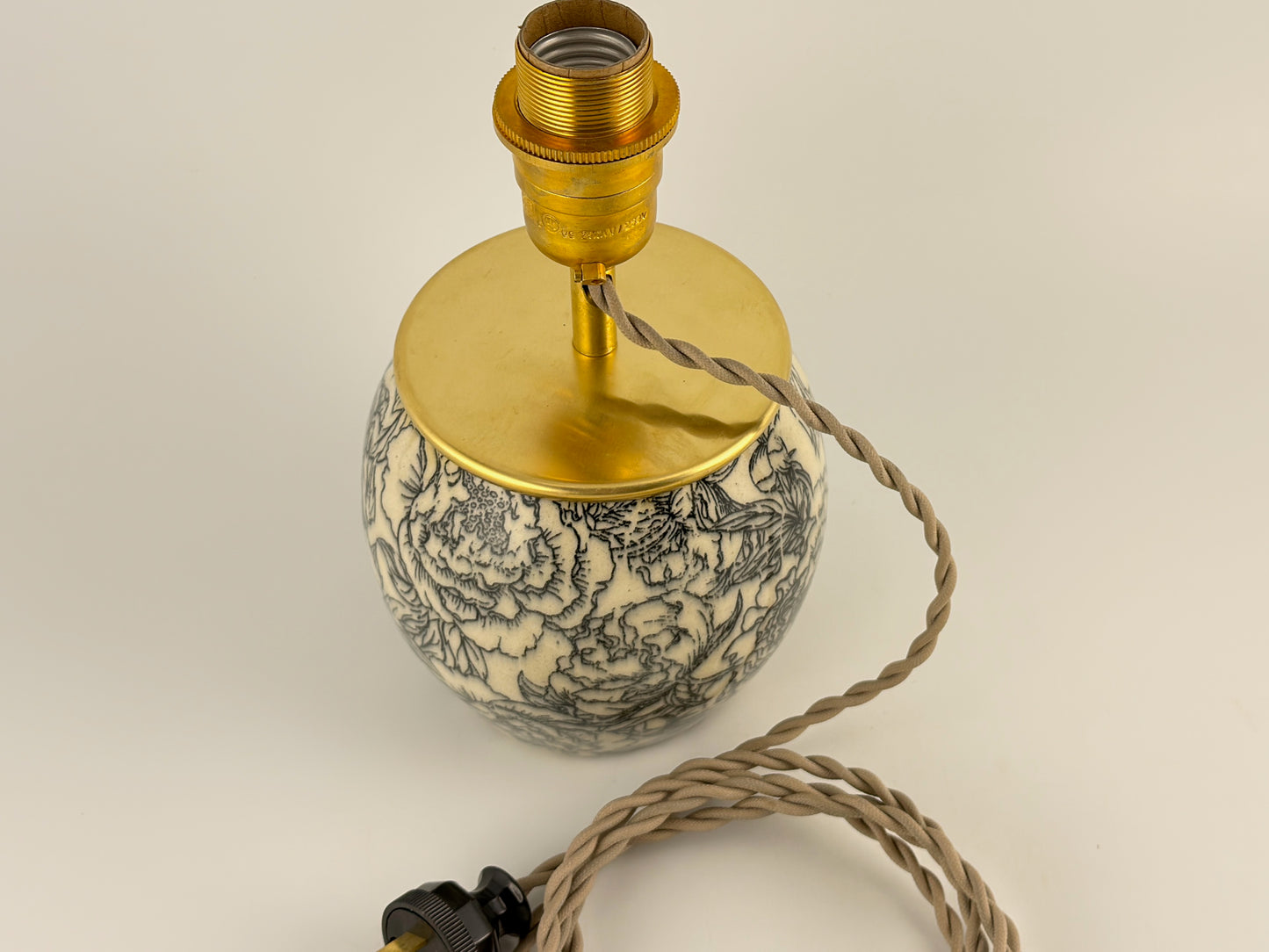 Handcrafted Ceramic Table Lamp | Warm Cottage Timeless Farmhouse & Statement Accent Lamp