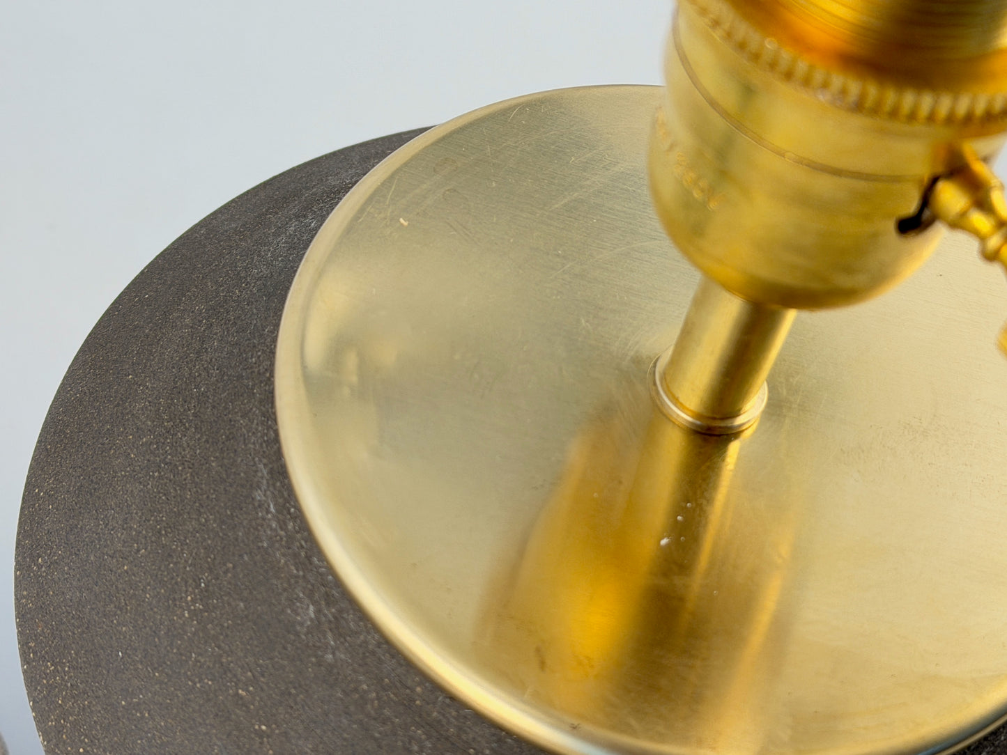 Handcrafted Ceramic Table Lamp with Brass Hardware | Timeless Modern Farmhouse Style