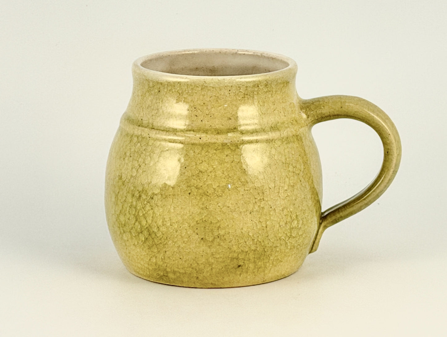 Pastel Crackle Glaze Ceramic Mugs – 16 oz Handmade Spring Coffee Cups, Singular Pieces Collection