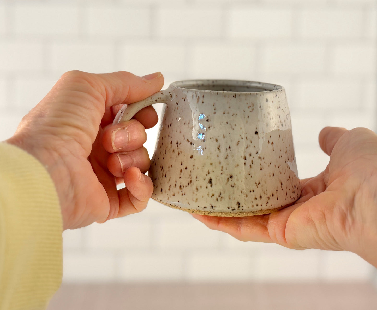 Handcrafted Ceramic Mug | 12 oz Farmhouse Minimalist Pottery