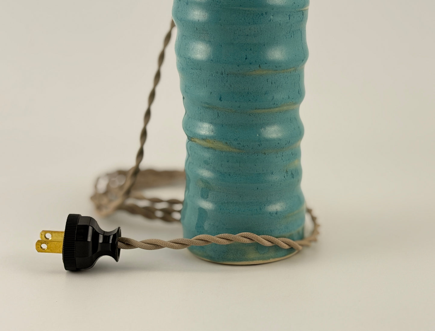 Handcrafted Ceramic Table Lamp | Warm Cottage Timeless Farmhouse & Statement Accent Lamp