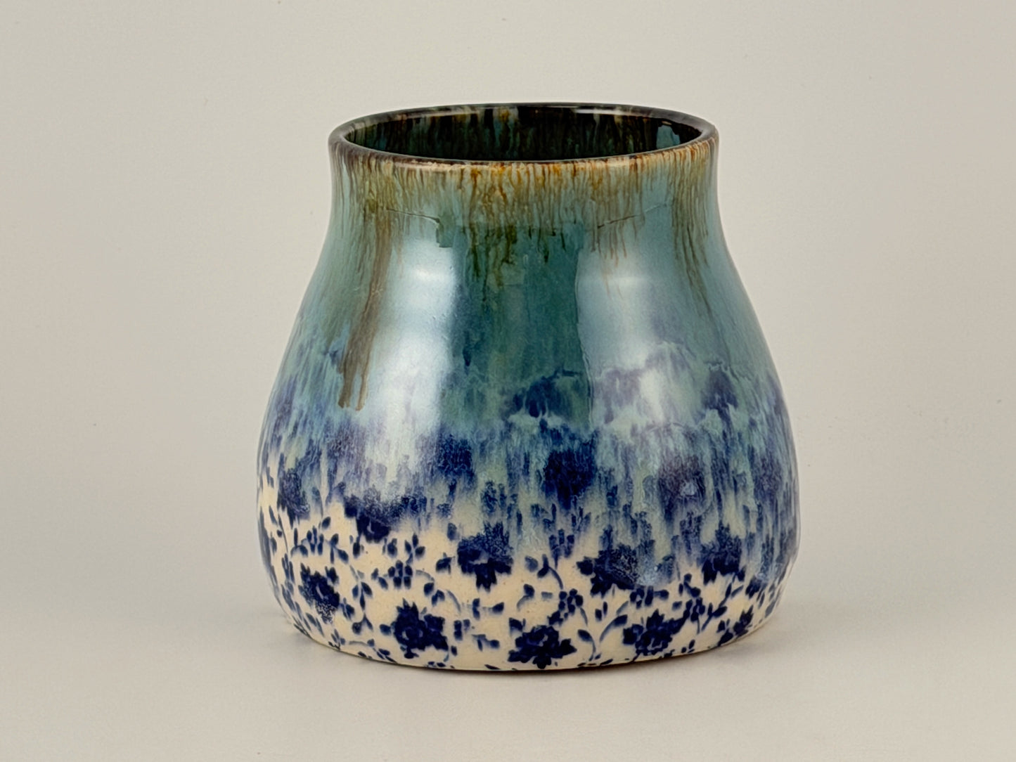 One of a Kind Hand Thrown Mug – Underglaze & Drip Glaze | Singular Piece, Handmade mug Handcrafted pottery