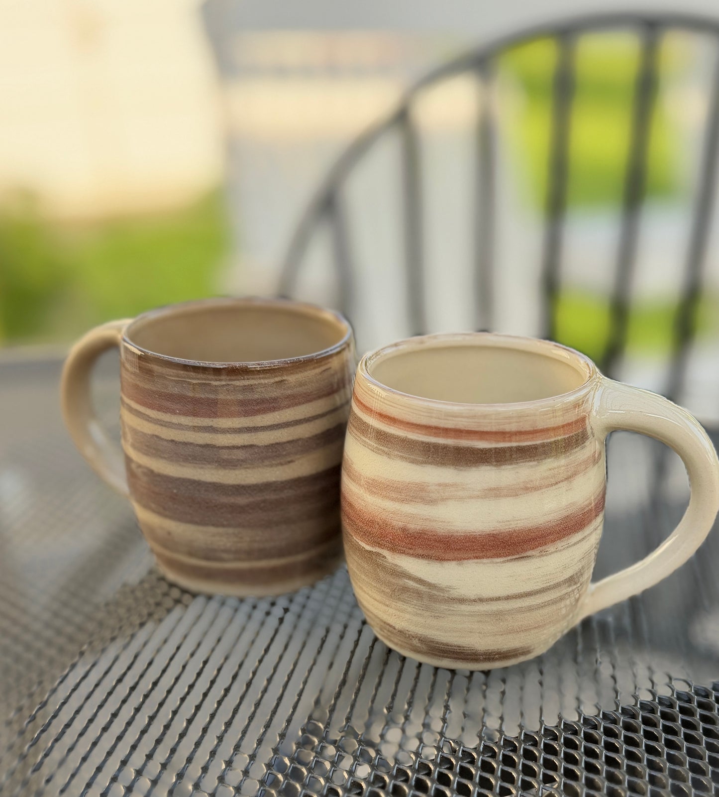 One of a Kind Hand Thrown Mug – Wood Grain Glaze | Singular Piece