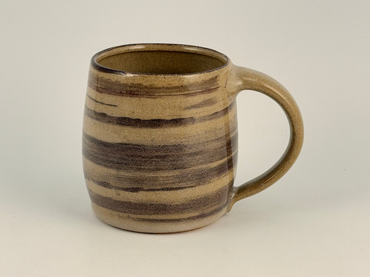 One of a Kind Hand Thrown Mug – Wood Grain Glaze | Singular Piece