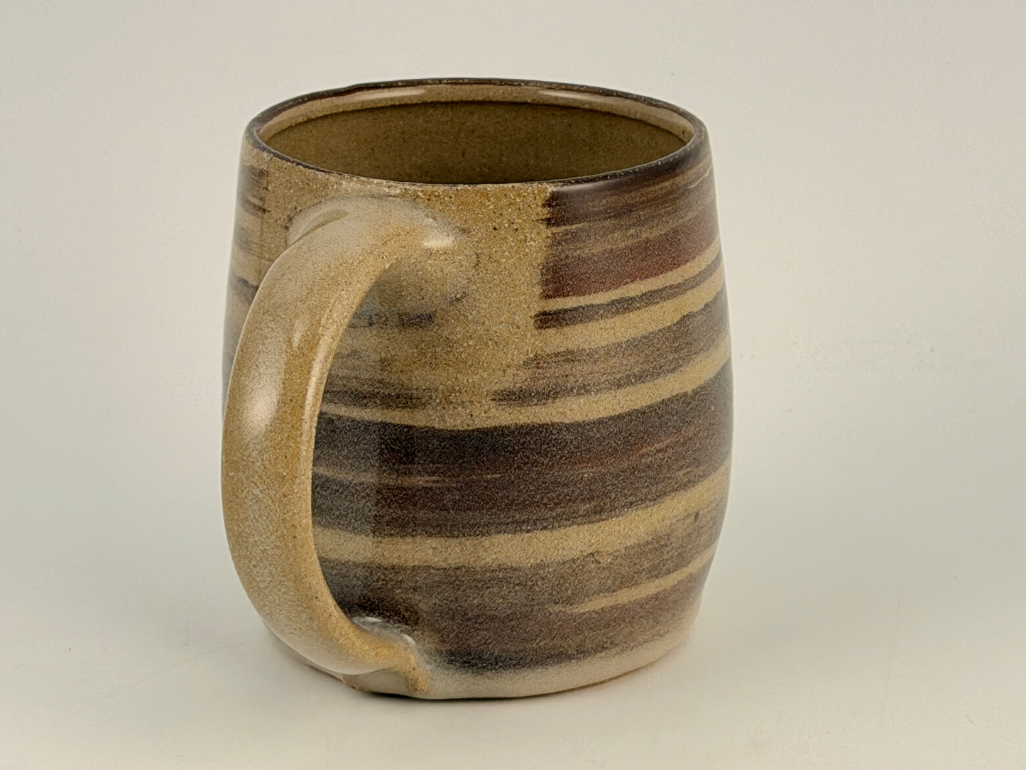 One of a Kind Hand Thrown Mug – Wood Grain Glaze | Singular Piece