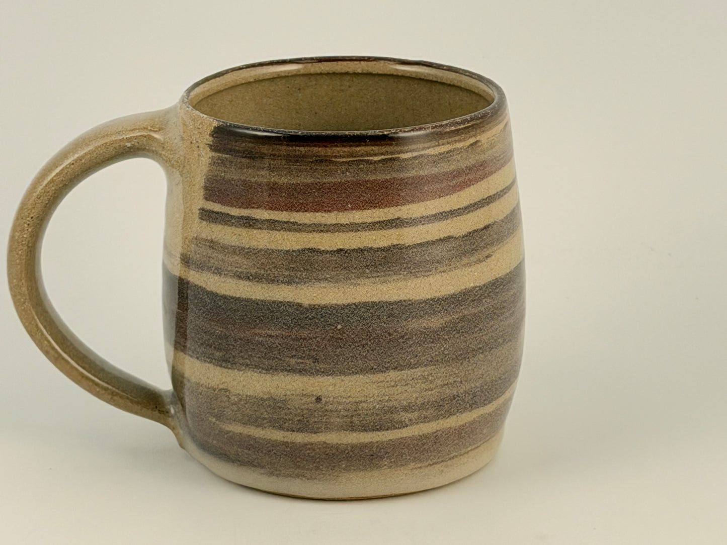 One of a Kind Hand Thrown Mug – Wood Grain Glaze | Singular Piece