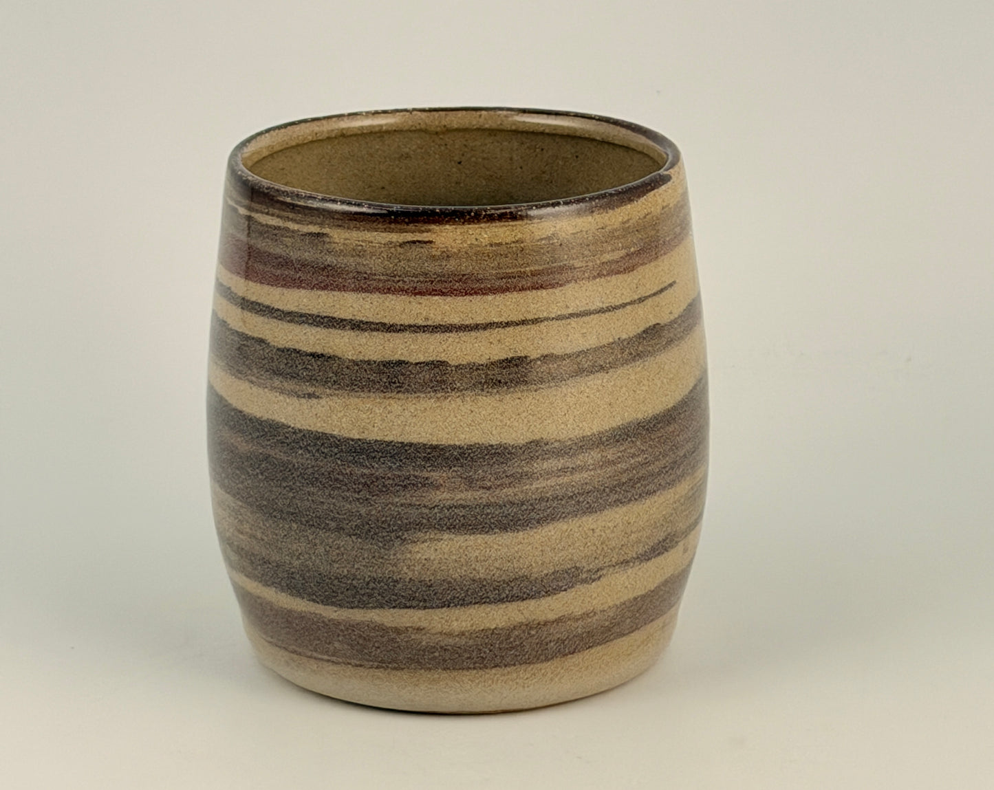 One of a Kind Hand Thrown Mug – Wood Grain Glaze | Singular Piece