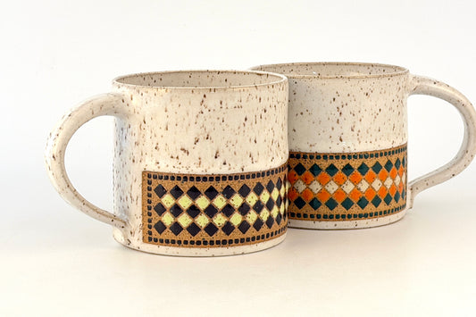 Tessera Collection Mug | One of a Kind Geometric Pottery