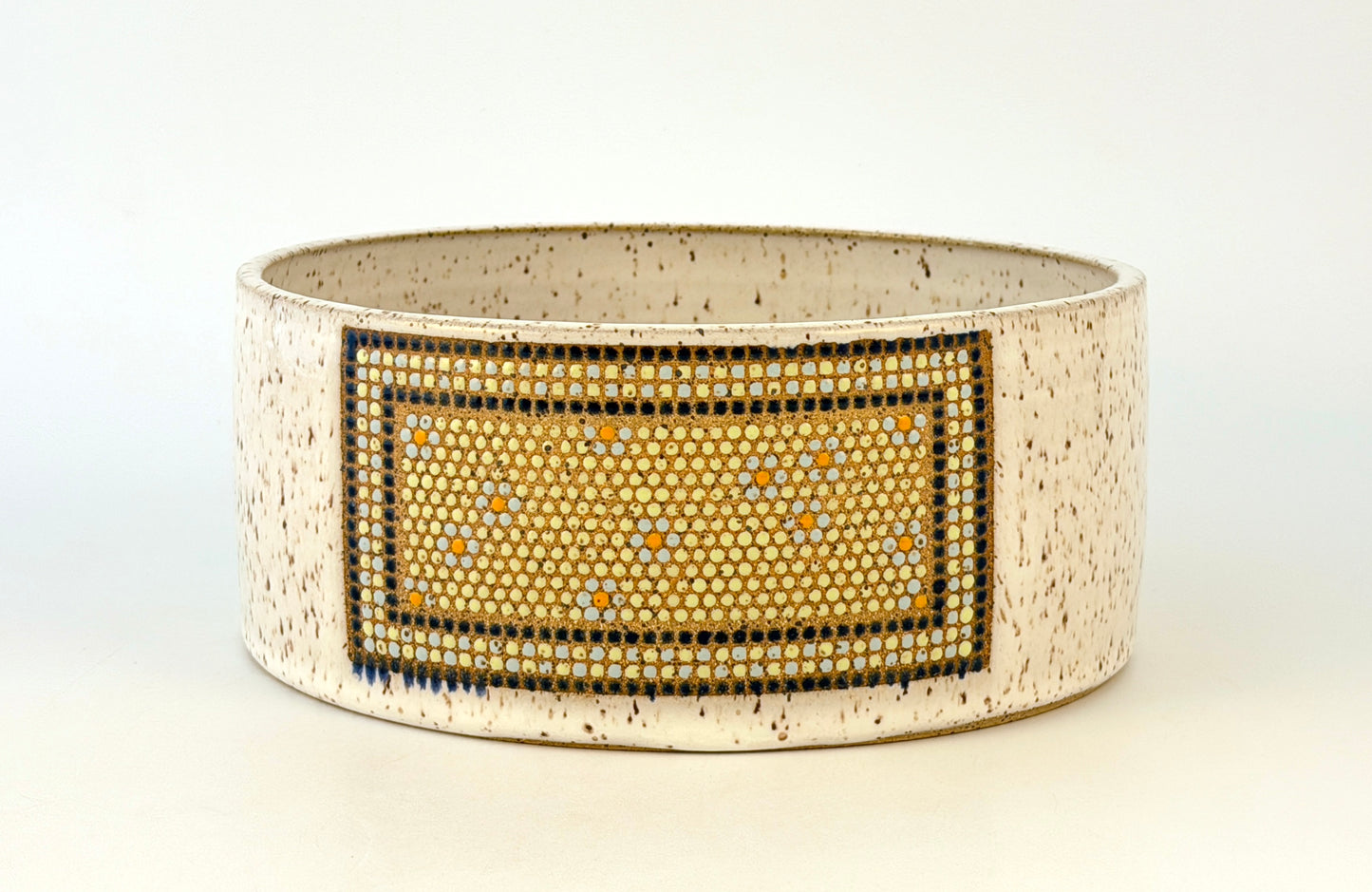 Tessera Collection Pet Bowl | One of a Kind Geometric Pottery