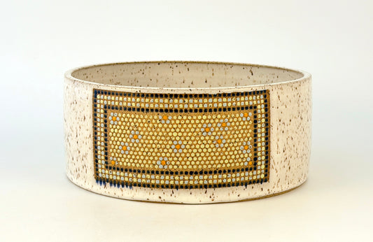 Tessera Collection Pet Bowl | One of a Kind Geometric Pottery