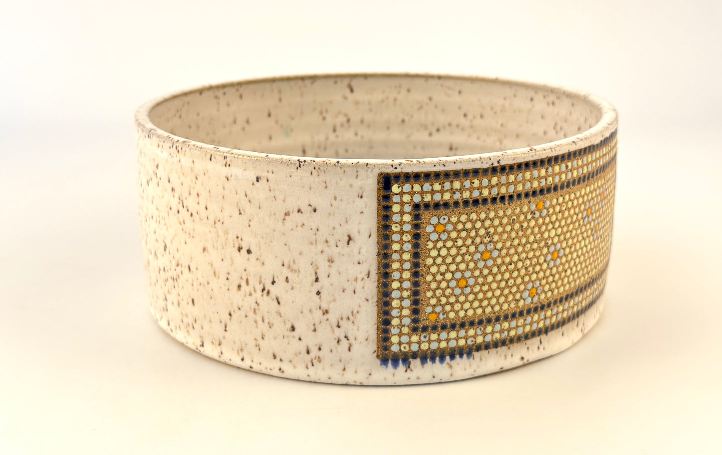 Tessera Collection Pet Bowl | One of a Kind Geometric Pottery