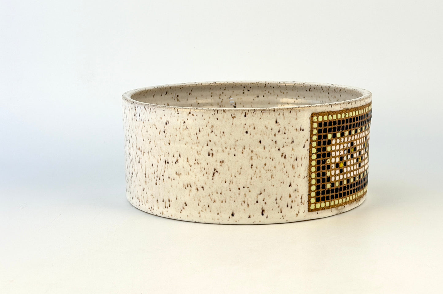 Tessera Collection Pet Bowl | One of a Kind Geometric Pottery