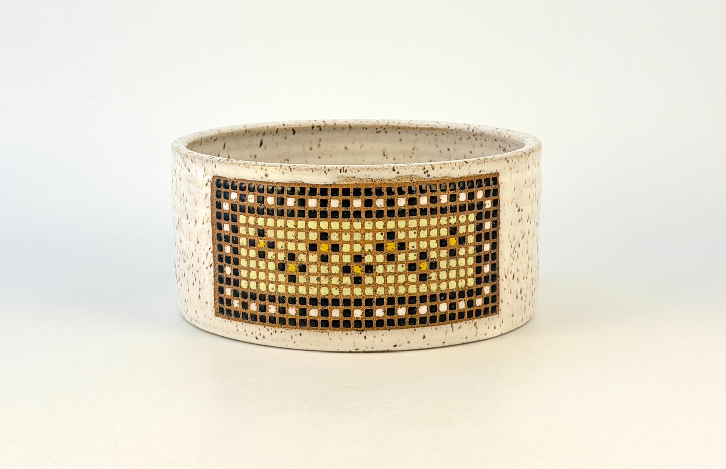 Tessera Collection Pet Bowl | One of a Kind Geometric Pottery