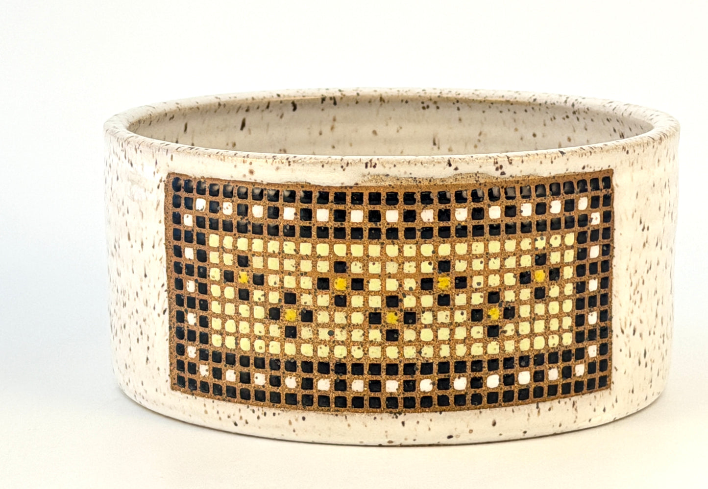 Tessera Collection Pet Bowl | One of a Kind Geometric Pottery