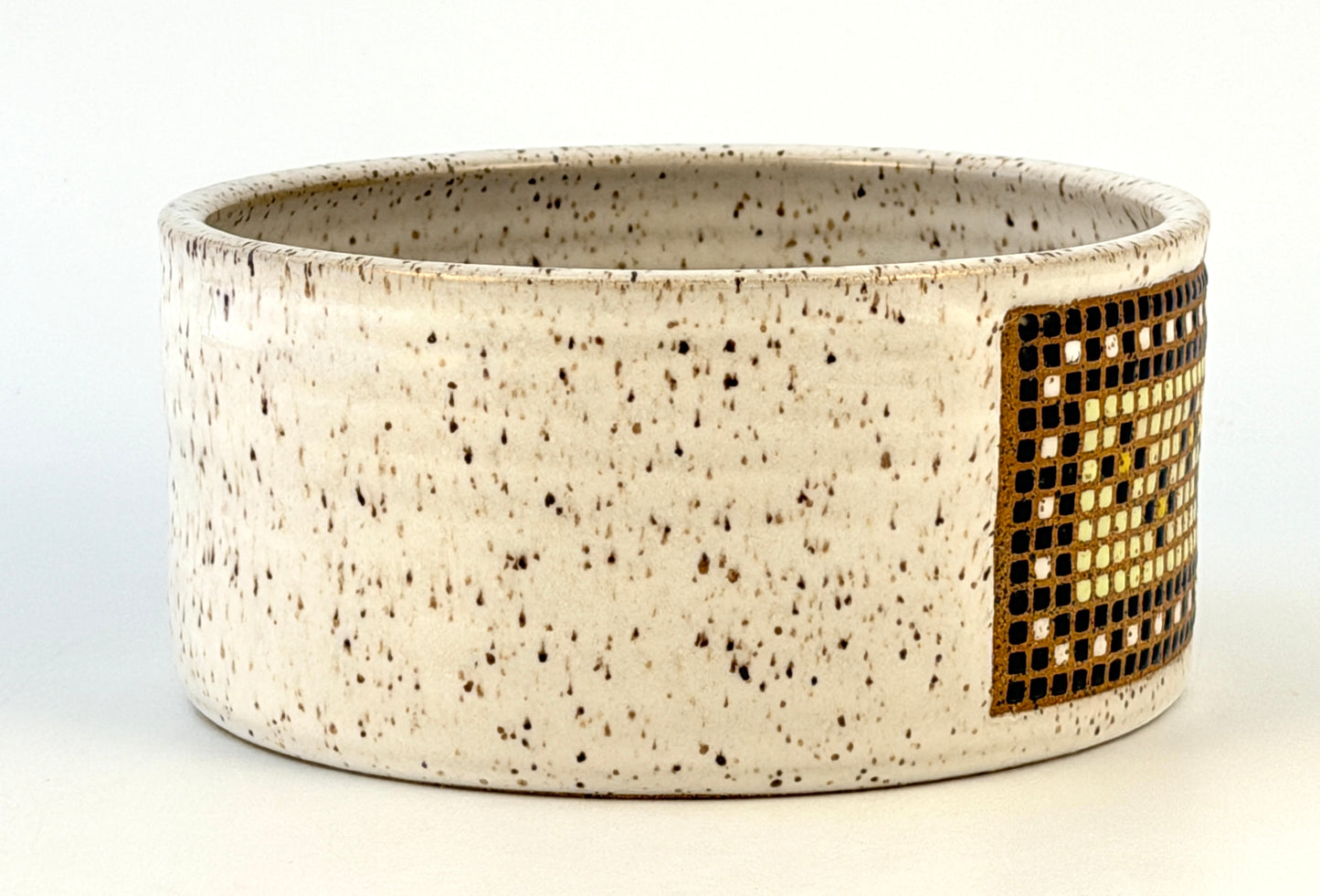 Tessera Collection Pet Bowl | One of a Kind Geometric Pottery