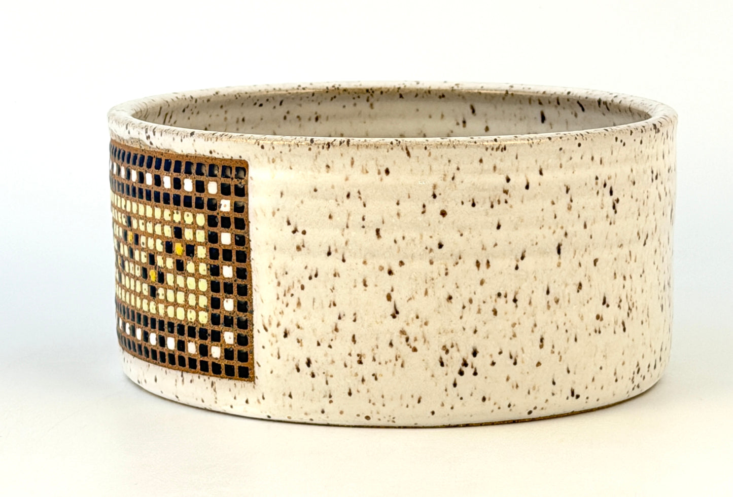 Tessera Collection Pet Bowl | One of a Kind Geometric Pottery