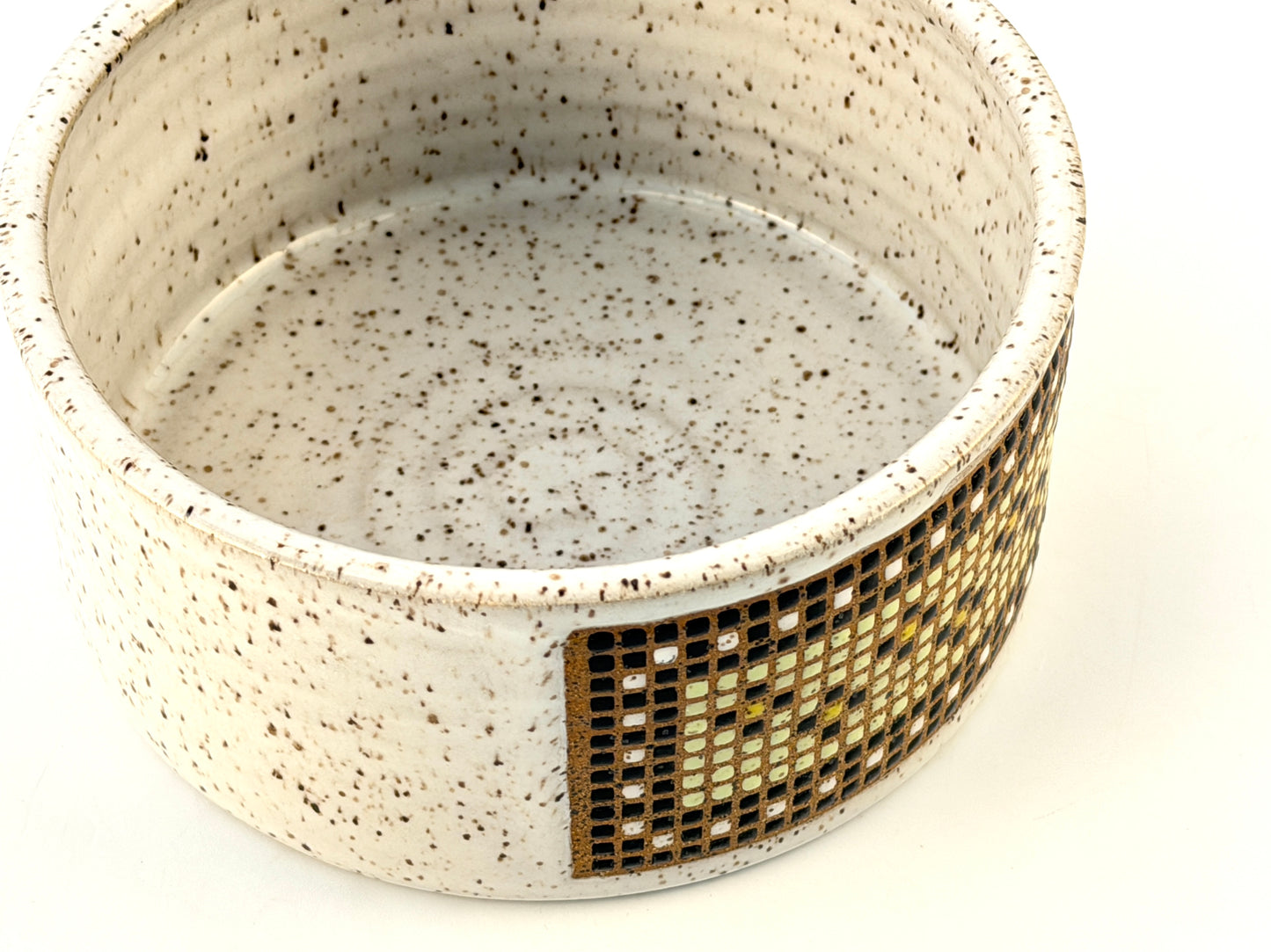 Tessera Collection Pet Bowl | One of a Kind Geometric Pottery
