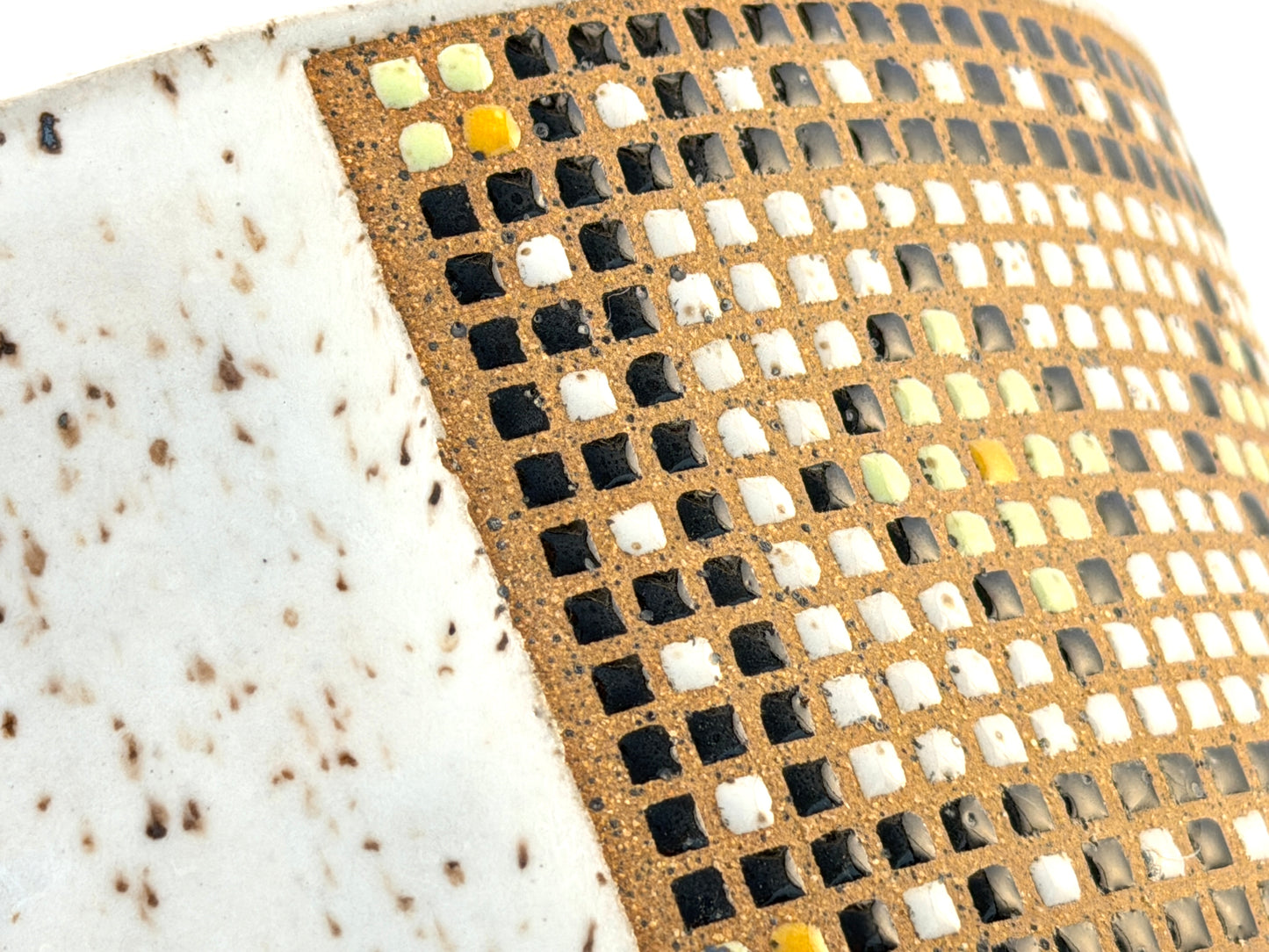 Tessera Collection Pet Bowl | One of a Kind Geometric Pottery