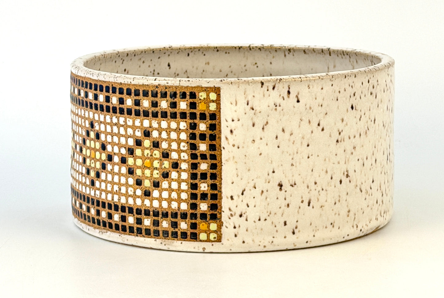 Tessera Collection Pet Bowl | One of a Kind Geometric Pottery