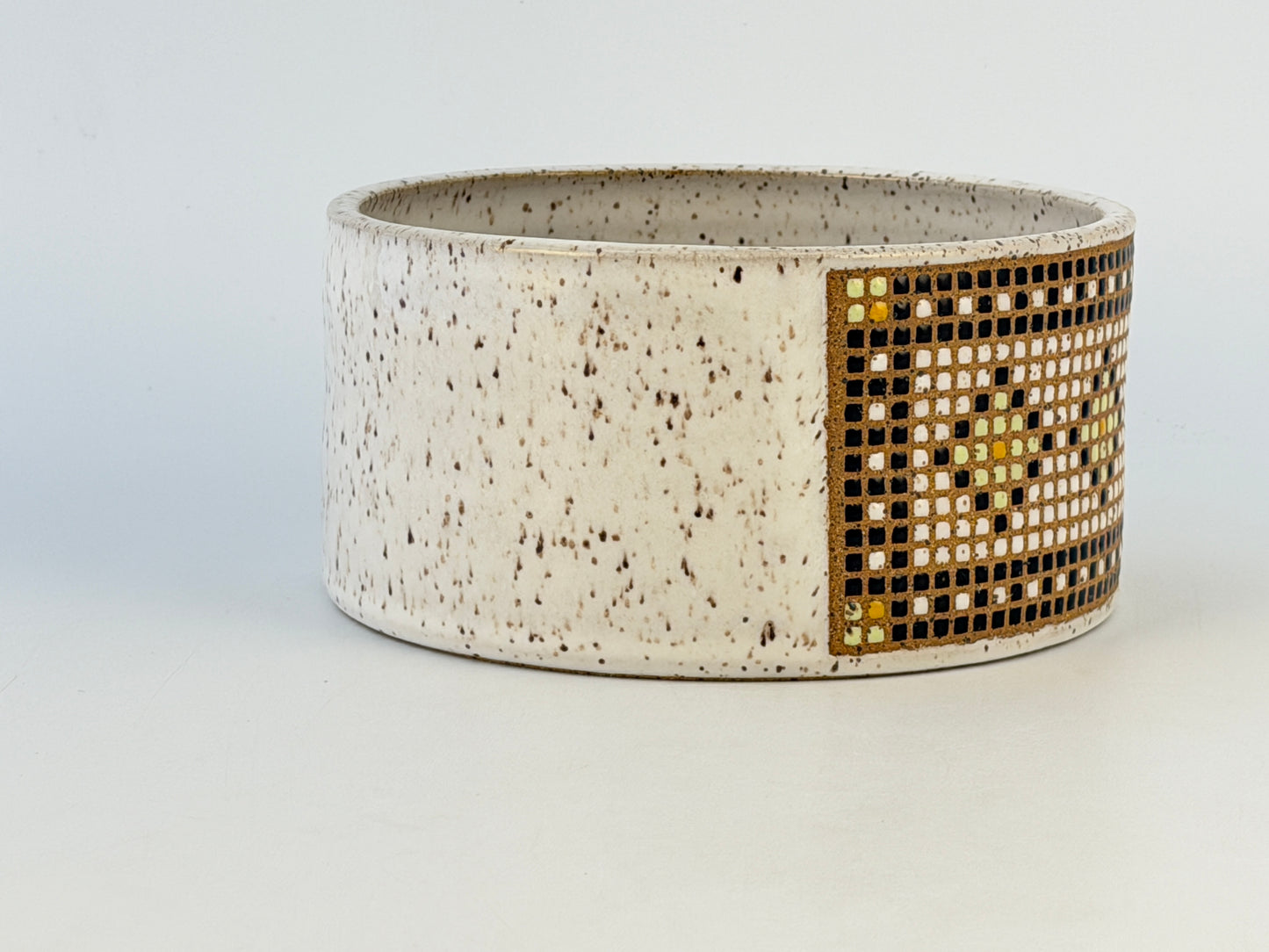 Tessera Collection Pet Bowl | One of a Kind Geometric Pottery
