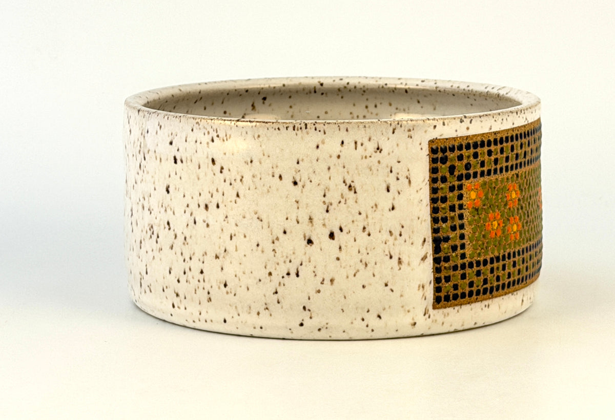 Tessera Collection Pet Bowl | One of a Kind Geometric Pottery