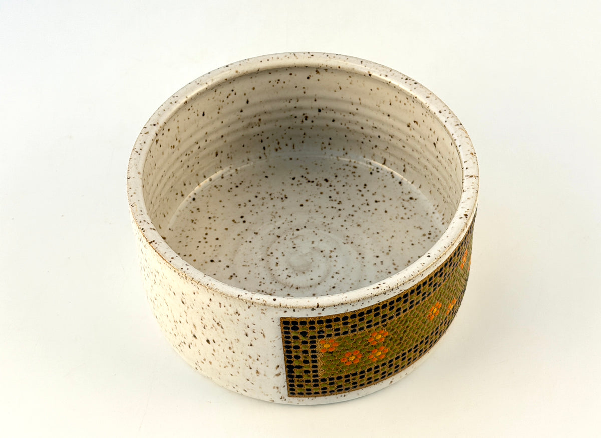 Tessera Collection Pet Bowl | One of a Kind Geometric Pottery
