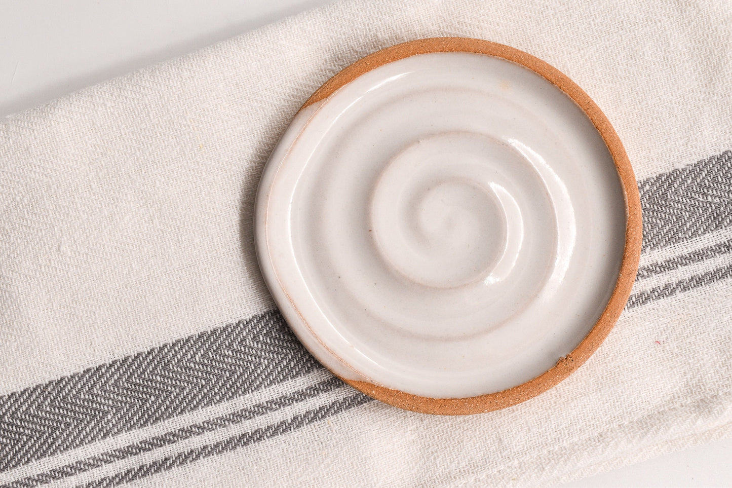 Homespun Spoon Rest | Handmade Stoneware | Simple Everyday Kitchen Essential