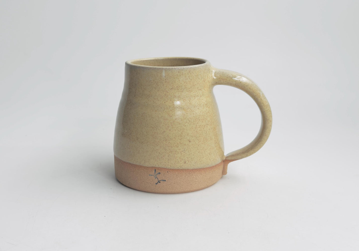 Handmade Pottery Mug Buttery Yellow Tea Cup, Homespun Collection