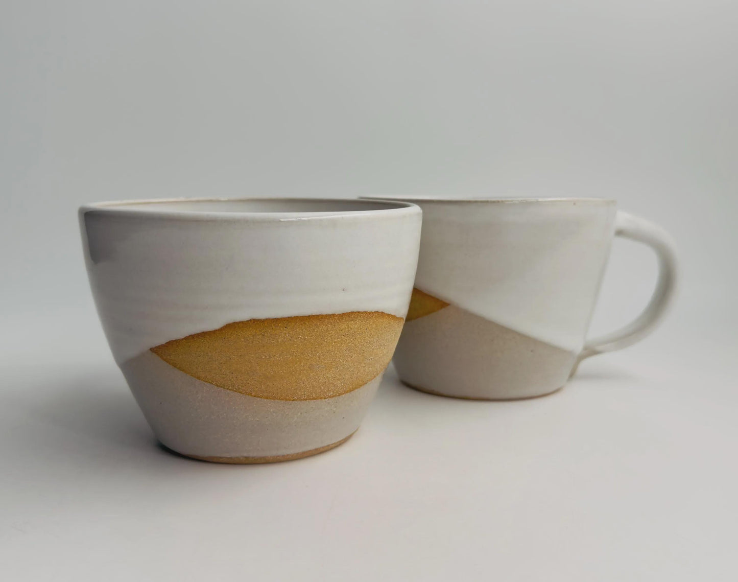 Handmade Ceramic Latte Mug | Large 16–18 oz | Homespun Collection