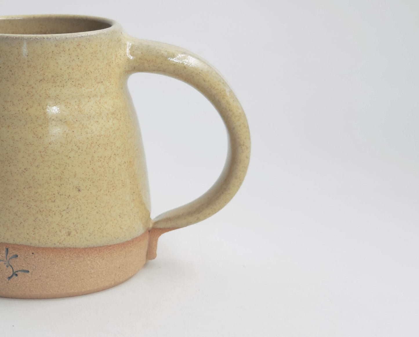Handmade Pottery Mug Buttery Yellow Tea Cup, Homespun Collection