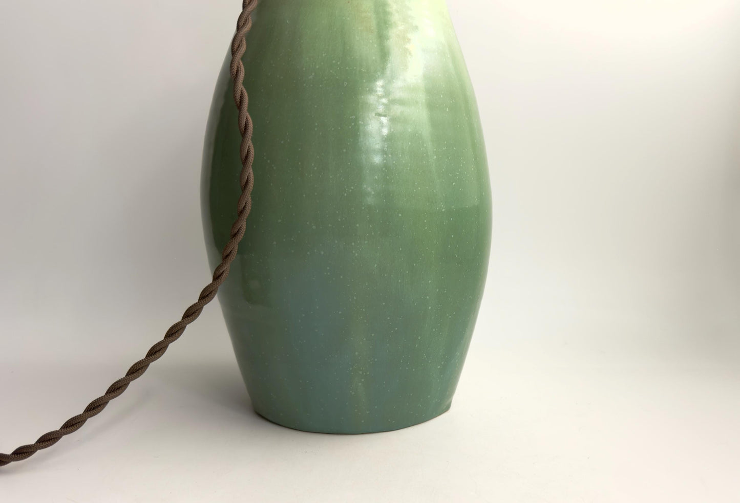 Handcrafted Ceramic Table Lamp with Brass Hardware | Timeless Modern Farmhouse Style
