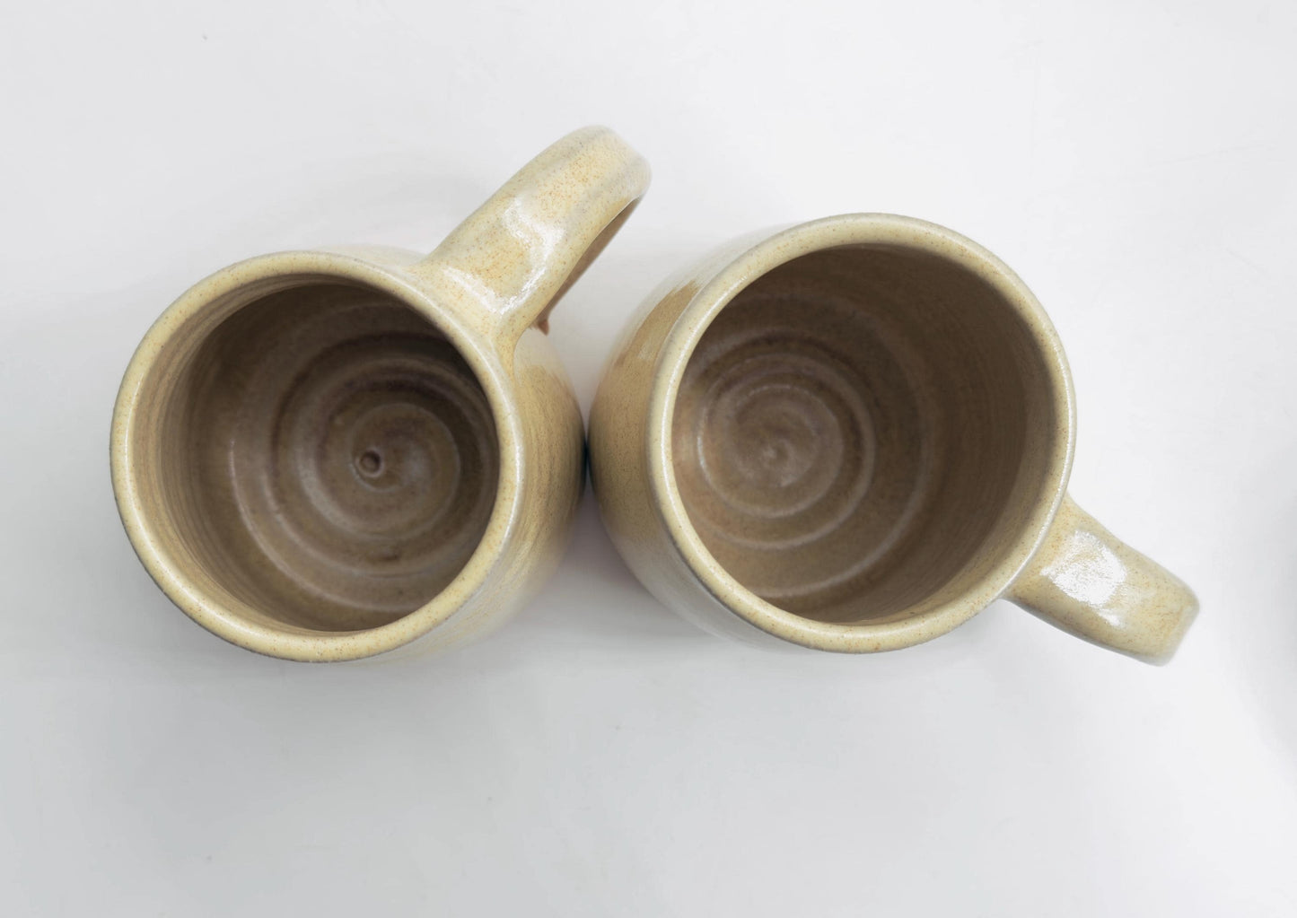 Handmade Pottery Mug Buttery Yellow Tea Cup, Homespun Collection