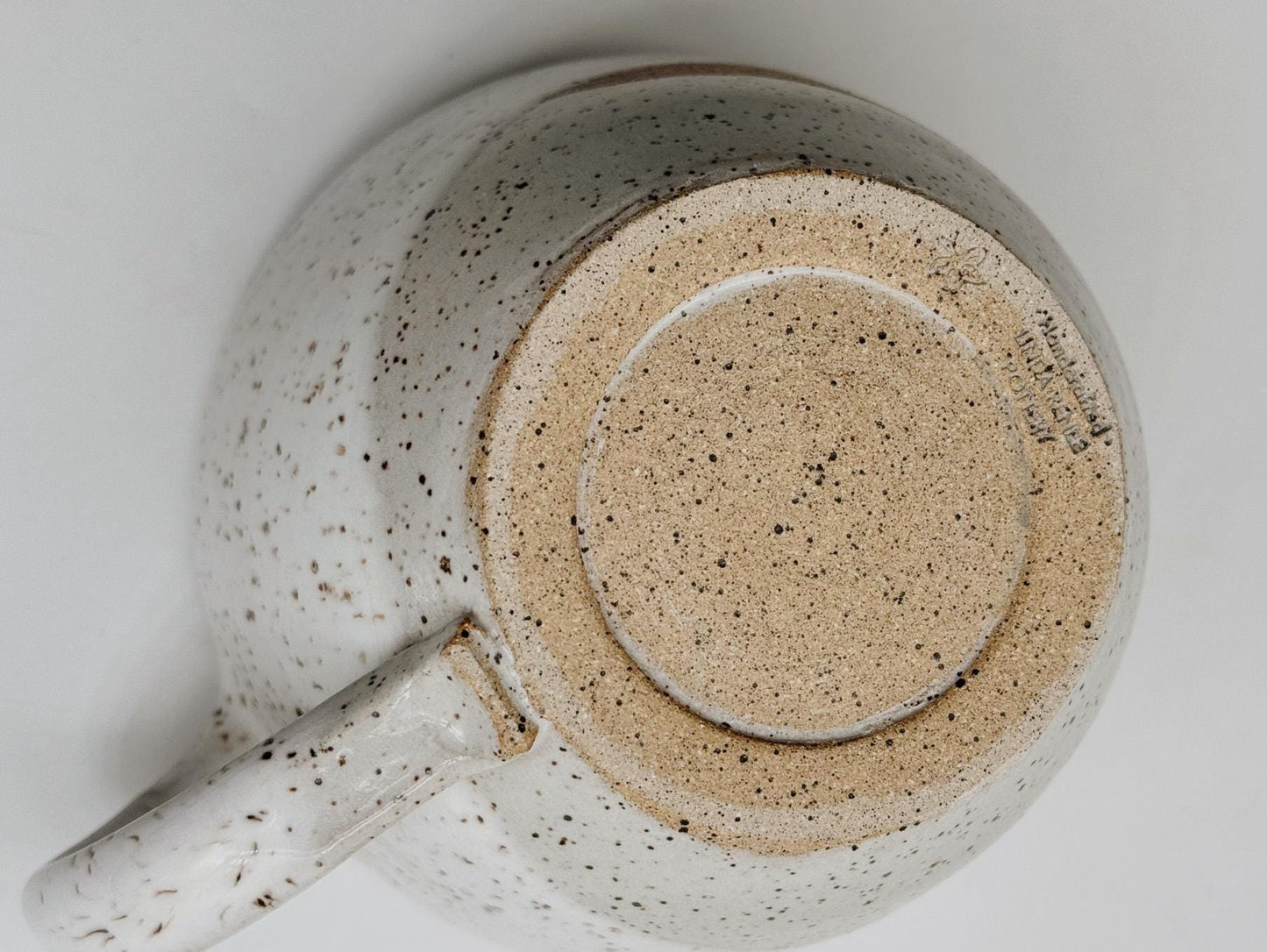 Handmade Ceramic Latte Mug | Large 16–18 oz | Homespun Collection