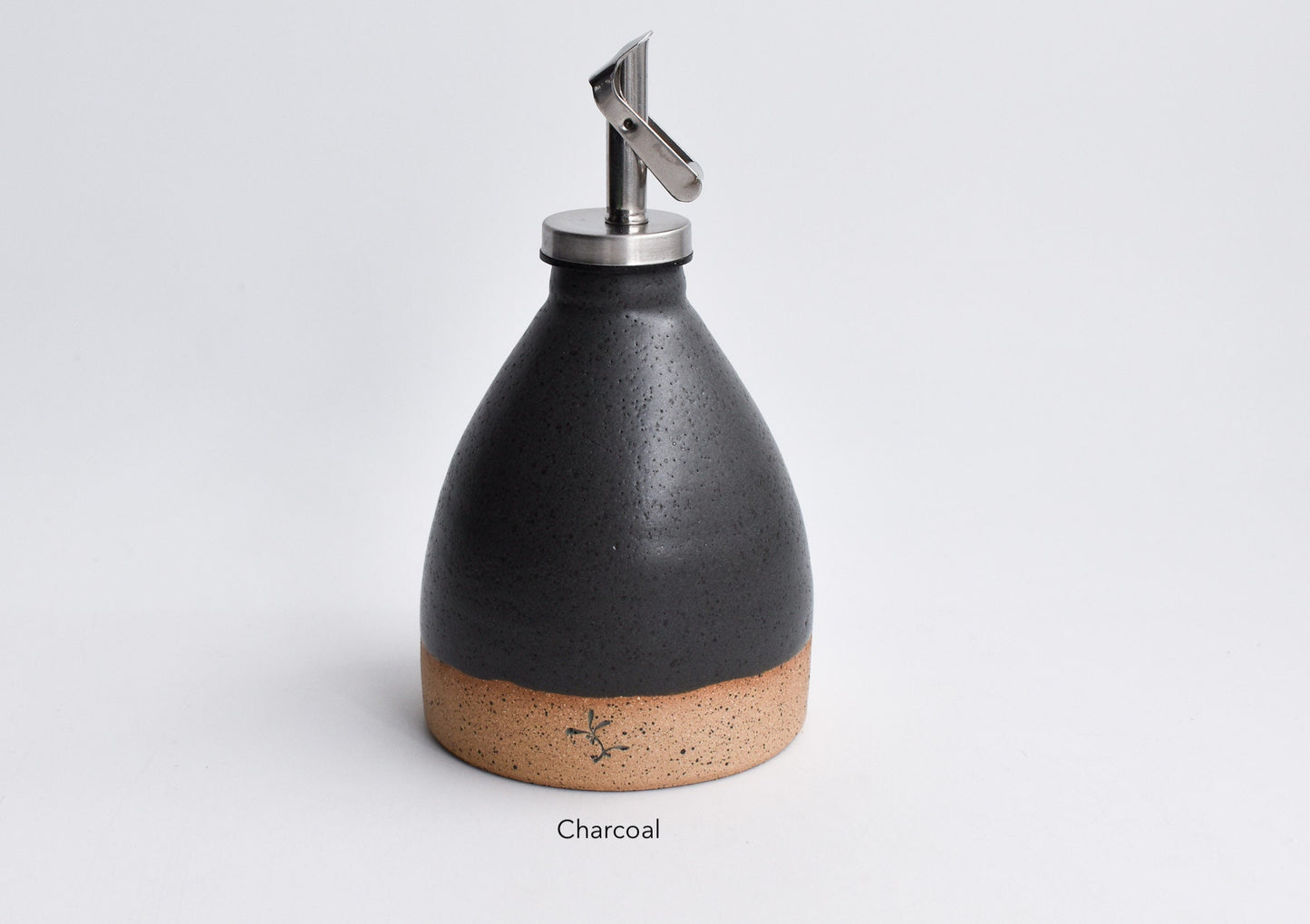 Mini Handmade Ceramic Olive Oil Cruet | Drip-Free Pourer | Homespun Collection